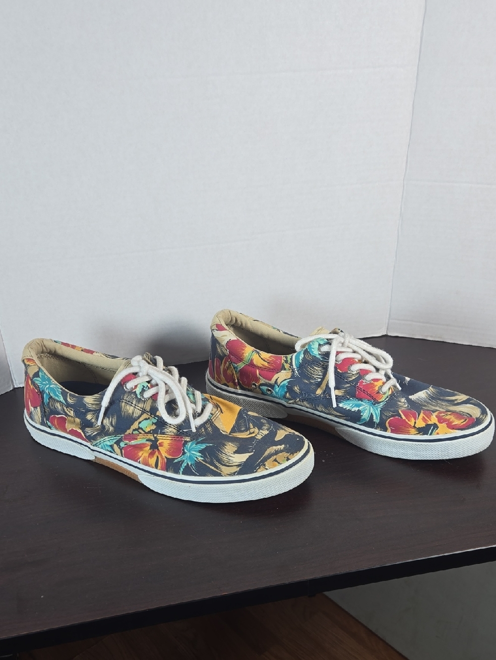 Sperry Striper II CvO Canvas Lace-Up Island Sneakers Mens Size 11.5